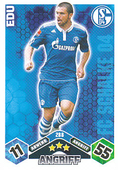 Edu Schalke 04 2010/11 Topps MA Bundesliga #288